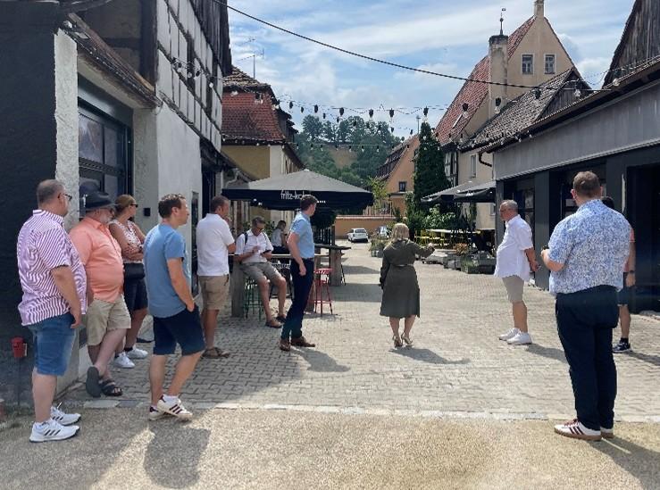 Menschen in Stadt